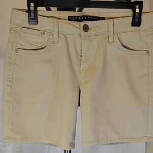 TINSELTOWN Beige Denim Shorts